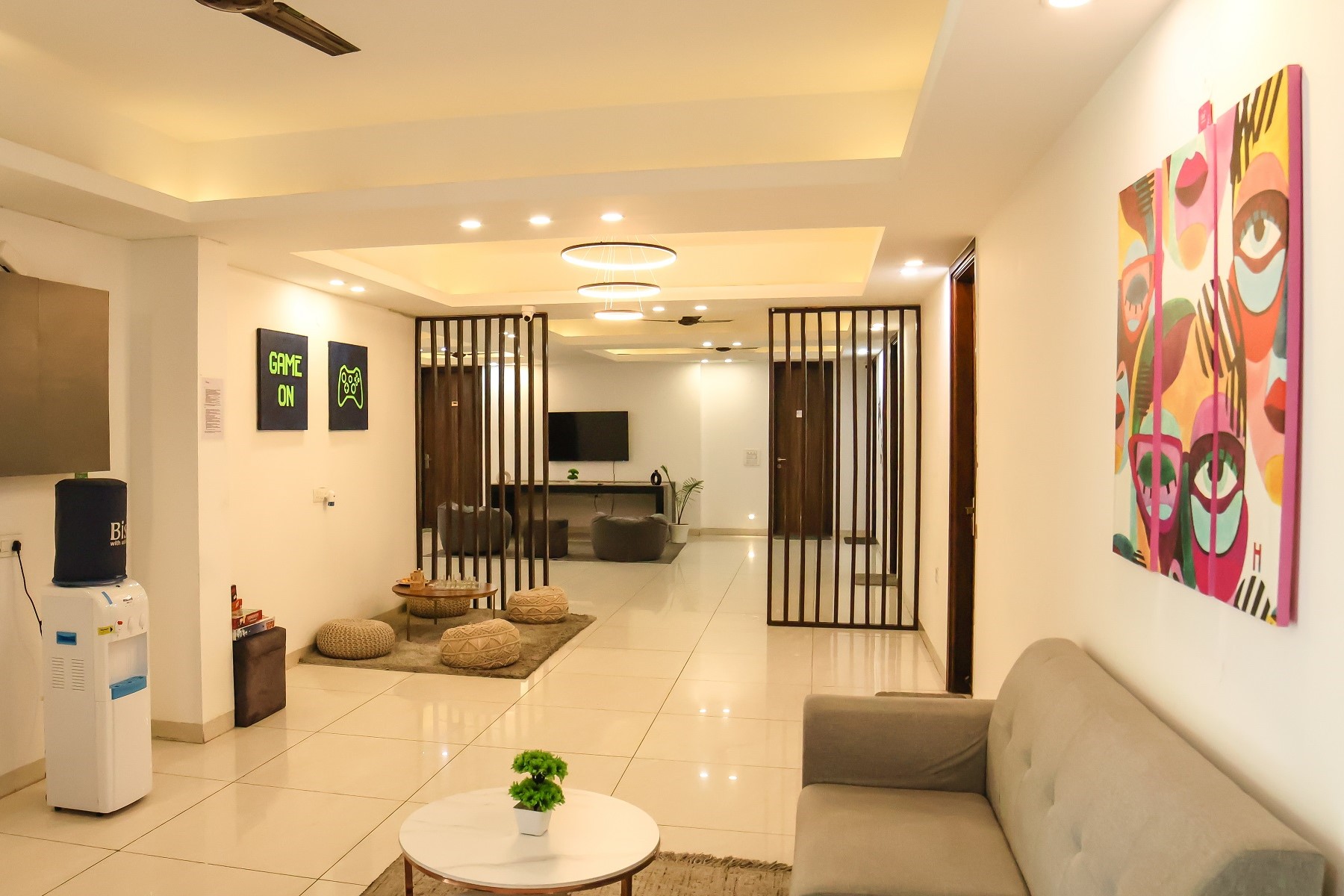 Communal social spaces on each floor