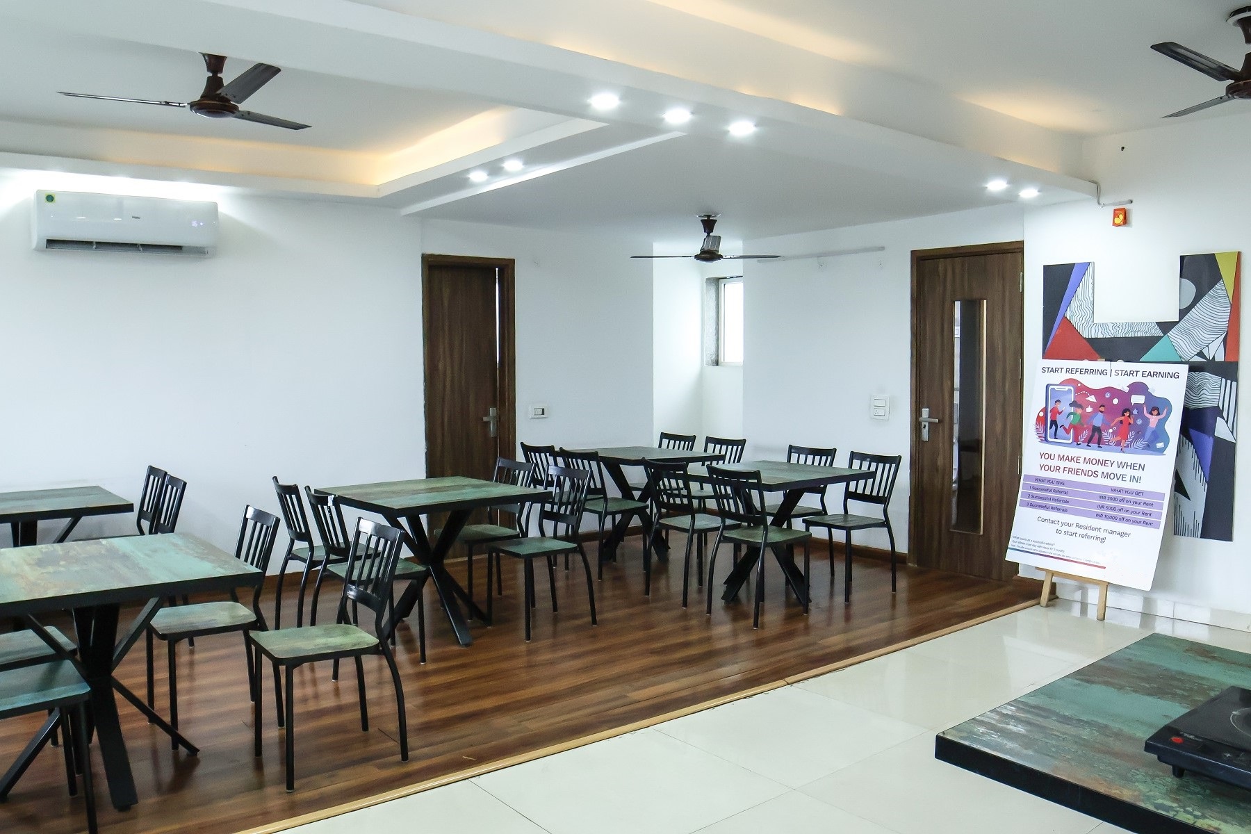 Enjoy regular meals and social events