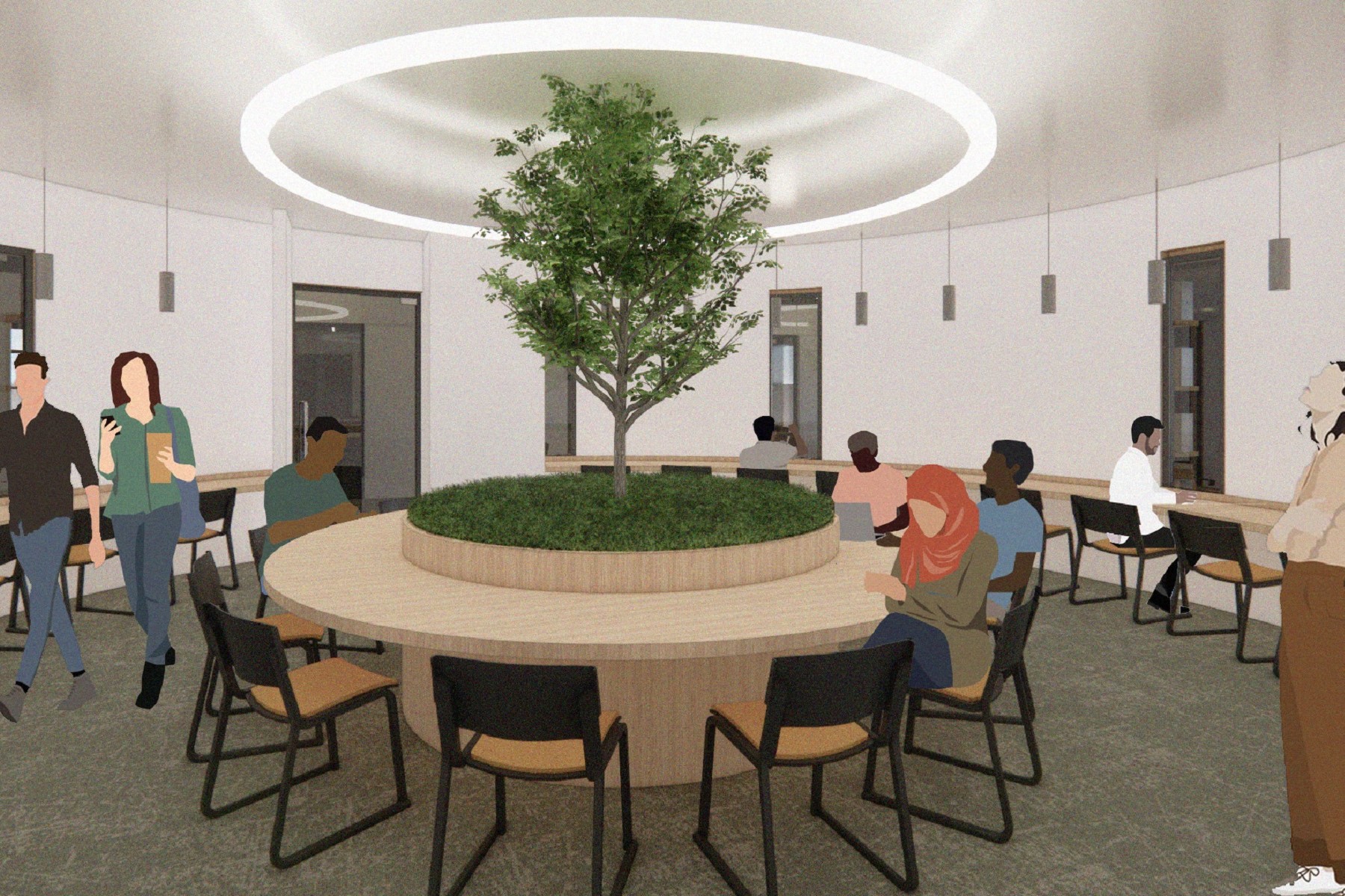 Focussed and quiet reading rooms