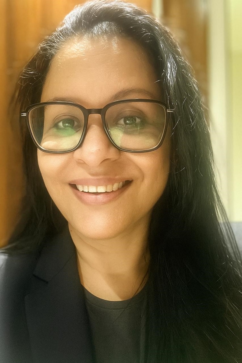 Profile shot of Monisha Tandon